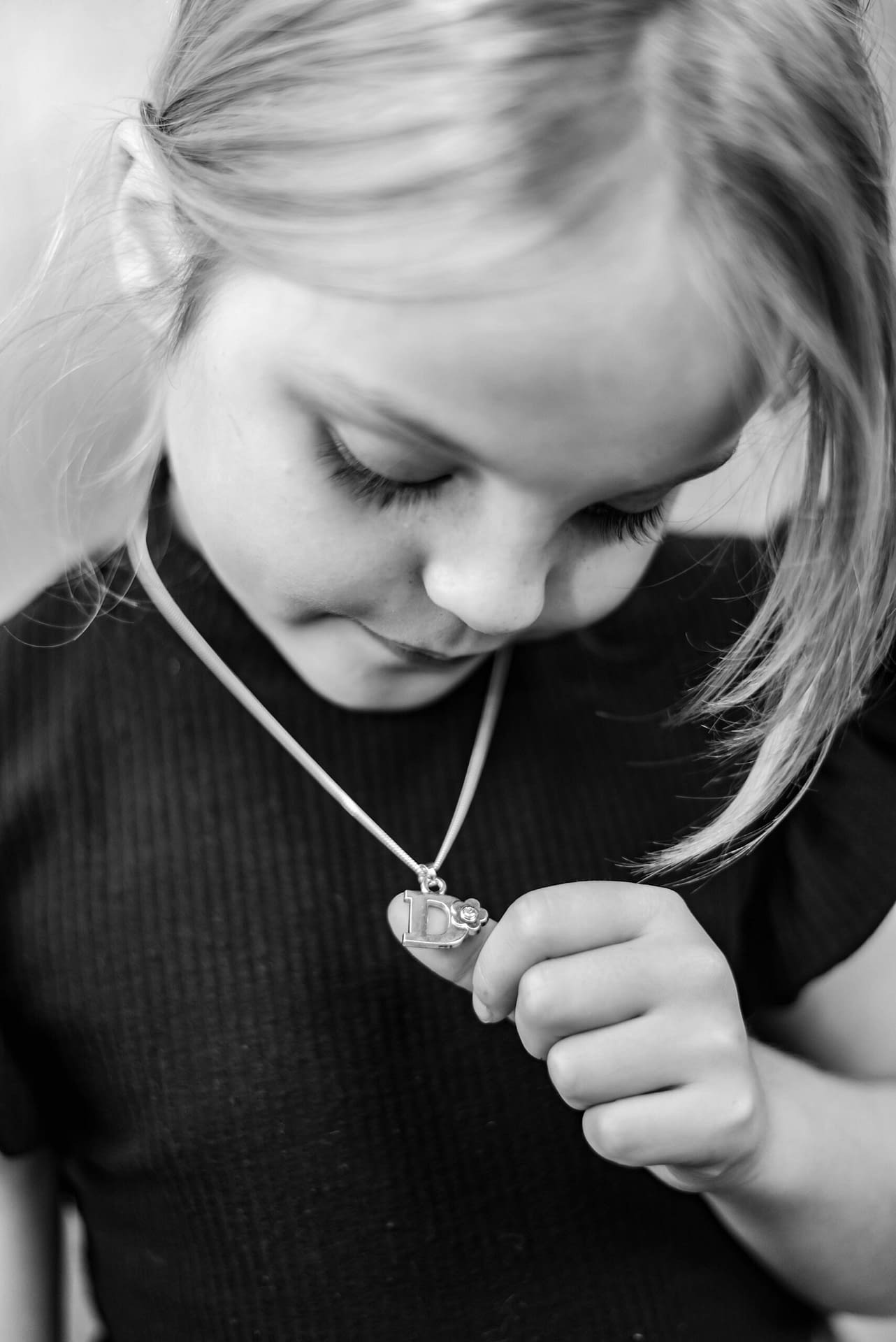 Children's Jewellery Gifts for Girls Initial Necklace Sterling Silver Chain